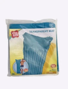 Play Day Inflatable Transparent Mat Aqua Blue Pool Float New in package - Picture 1 of 4