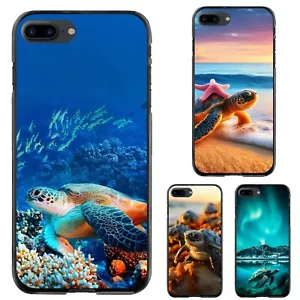 For Apple iPhone Samsung Galaxy Motorola Hybrid Cover Travel seaside Cute Turtle - Picture 1 of 25