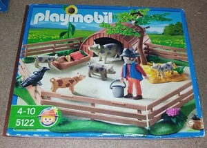 PLAYMOBIL 5122 - Gehege Und Züchter Von Meerschweinchen - Neu (Ovp Beschädigt) - Picture 1 of 2