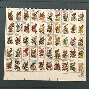 US Stamp #1953-2002 - 20¢ State Birds and Flowers, Complete Sheet, VG/F, MNH OG - Picture 1 of 3