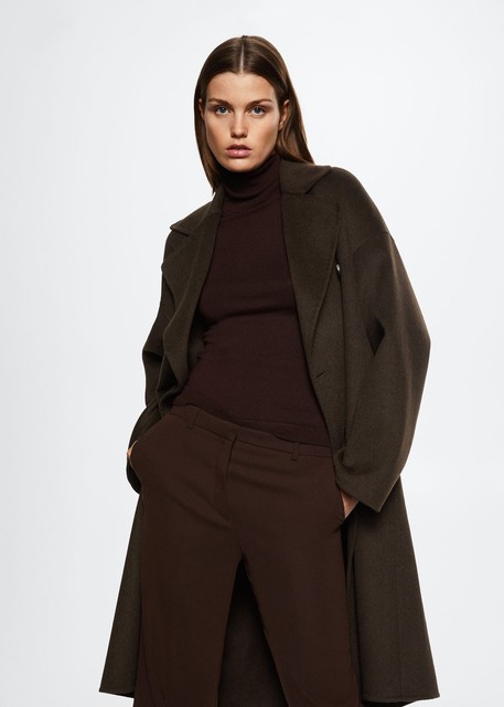 mango brown puffer jacket