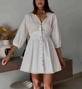 NEW WOMEN Cutwork Embroidery Mini Dress : 2812/874 UNBRANDED - Picture 1 of 5