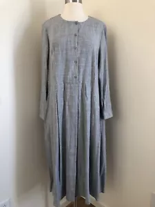 Abito lungo midi grigio marna con bottoni Zara nuovo taglia XL - Foto 1 di 9