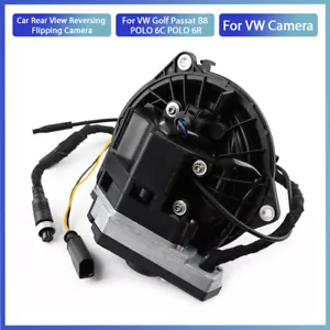 Car Rear View Reversing Flipping Camera For VW Golf Passat B8 POLO 6C POLO 6R - Picture 1 of 7