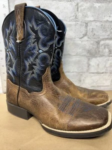 Ariat Kids Tombstone Boots 10012794 Youth Size 4 Leather Excellent Condition - Picture 1 of 8