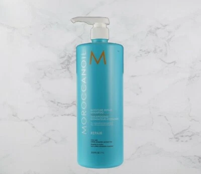 New Moroccanoil Moisture Repair Shampoo 33.8 oz / 1L For damaged Hair - Image 1 of 2