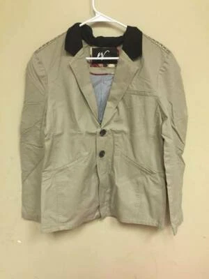 Blaxer doble para hombre con 2 botones tachonados, beige, XL Foto 1 de 3