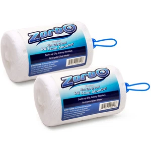 ZorbO Scum Absorber for Hot Tub Spa & Pool -Floating Oil Ring Preventer - 2 pack - Picture 1 of 5