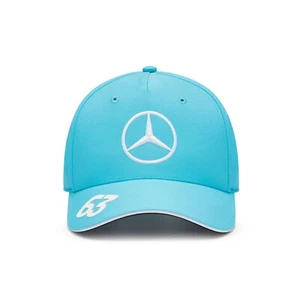Mercedes AMG Petronas F1 2024 George Russell Adult Baseball Hat Blue - Picture 1 of 4