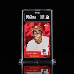 Tag 10 🚨 2022 Topps Chrome Platinum #73 Satchel Paige Red Atomic Refractor /100 - Bild 1 von 4