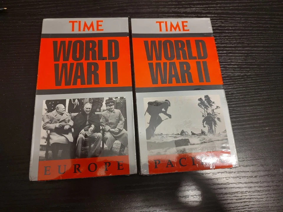 Time - World War II Vol 1 & 2 VHS - Europe/Pacific vintage and sealed - Image 1 of 3