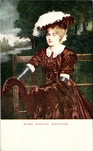 Miss Grace George American Actress Vintage Souvenir Postcard - Picture 1 of 2