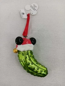 Disney Epcot Germany Santa Clause Hat On Pickle Ornament - Picture 1 of 4