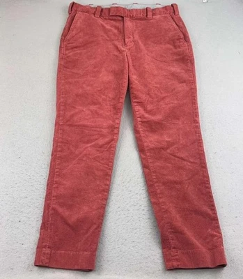 Brooks Brothers Pants Mens 38X32 Red Corduroy Chino Slim Fit Straight Leg - Image 1 of 4