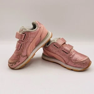 Puma Vista Glitz with Fastner Sneaker Shoes 6C Baby Girl - Picture 1 of 7