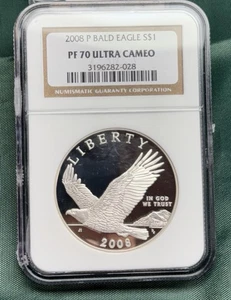 2008 P NGC Bald Eagle S$1 PF70 Ultra Cameo - Picture 1 of 2