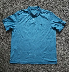 Tommy Bahama Light Blue Short Sleeve Polo Shirt Men's Size Large - Picture 1 of 6