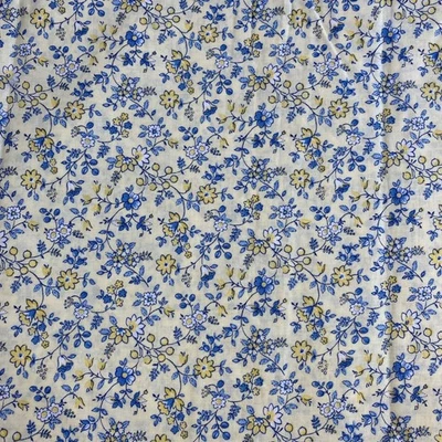 "Telas vintage Joan Kessler flores amarillas y azules telas Concord 43"" X 2,5 yardas" Foto 1 de 4