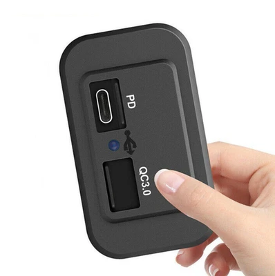 Car Charger Socket Dual USB Port Fast Charging Power Adapter Outlet Panel Mount Foto 1 de 4