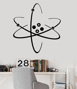 Vinyl Wall Decal Lab School Laboratory Atom Science Stickers (3019ig) - Picture 1 of 3