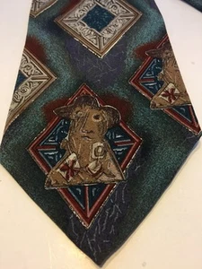 Picasso Wearable Art Mens Silk Tie Homme au Chapeau Gris Necktie Artsy Fartsy - Picture 1 of 4