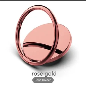 Rose Gold Phone Ring Holder Finger Kickstand Metal Ring Bracket 360 Phone Mount - Photo 1 sur 6