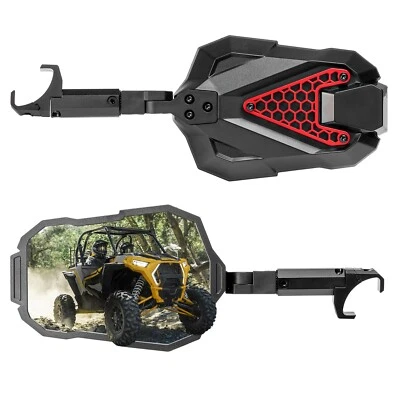 Espejos retrovisores laterales UTV ajustables 2 piezas con soporte más largo para Can-Am Defender/Maverick Foto 1 de 4