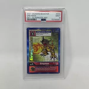 PSA 9 Gemme Nuovo di zecca 2021 Digimon Collezione Classica Greymon EX1-004 Arte Vecchia - Foto 1 di 6