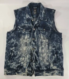 Jeansjacke VINTAGE & DENIM GS-115 blau distressed 6-Knopf 2 Taschen GR L - Bild 1 von 7