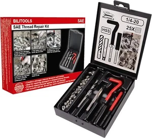1/4-20 inch Thread Repair Kit, HSS Drill Helicoil Repair Kit SAE - Picture 1 of 8