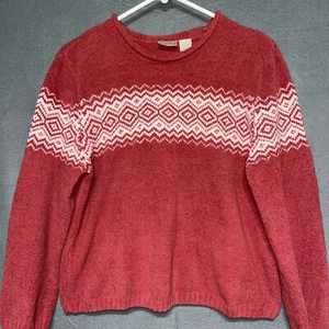 Vintage ERIKA Sweater Burnt Orange Large Crop Style Rolled Neckline Size Large - Picture 1 of 6