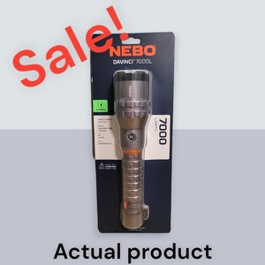 Nebo Davinci 7000 Lumens Rechargeable Smart Power Control 4x Zoom Waterproof