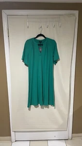 NWT J. Jill Women’s Short Sleeve, Crew,V-Neck, Knee Length Dress Size Medium - Picture 1 of 11