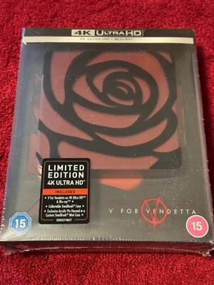 TITANS OF CULT V FOR VENDETTA 4K  STEELBOOK UK LIMITED EDITION NEW & SEALED - Image 1 of 2