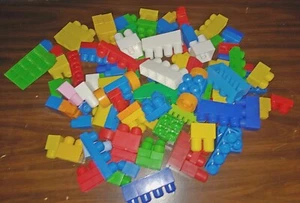 Lego Type Jumbo Mega Bloks Multicolor Building Block Set over 100 pcs. Set #1 - Picture 1 of 4