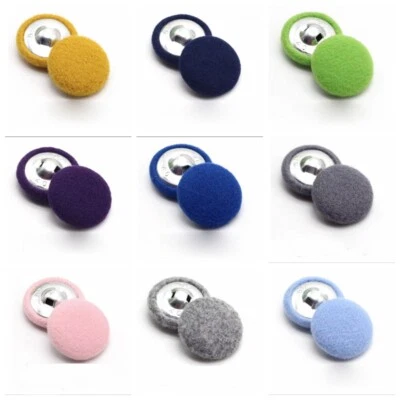 6pcs Round Buttons Craft Material for Costume Overcoat Sweater Jacket Decoration - Image 1 of 4