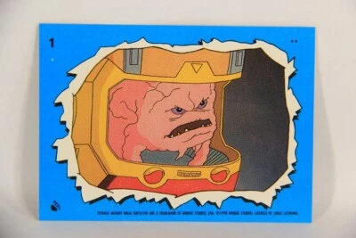 Teenage Mutant Ninja Turtles 2nd Series 1989 Card Sticker #1 Krang L017900 - Image 1 of 2