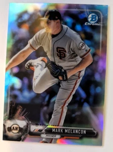 2017 BOWMAN CHROME REFRACTOR MARK MELANCON 070/499 - Picture 1 of 2