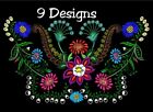 MACHINE EMBROIDERY DESIGNS - FLOWERS EMBROIDERY - DRESS Embroidery - Handbag 