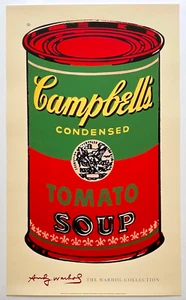 PÓSTER DE ARTE POP DE LA FUNDACIÓN ANDY WARHOL IMPRESIÓN LITOGRÁFICA "LATA DE SOPA CAMPBELLS" 1965 - Imagen 1 de 9