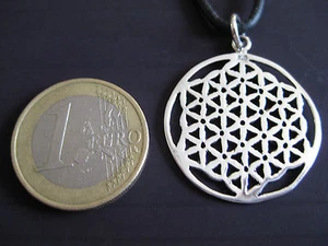 Blume des Lebens 925 er Silber Ketten Anhänger Gothic / KA 017.1 - Picture 1 of 5