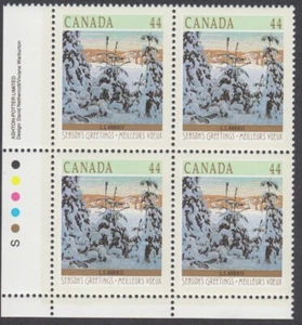 Canada - #1257 Christmas - Winter Landscapes Plate Block - MNH - Picture 1 of 1