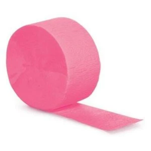 Candy Pink Crepe Paper 81-Foot Roll Pink Streamer Party Decorations - Picture 1 of 1