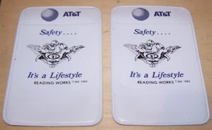2er Set Vintage ATT Western Electric Vinyl Pocket Protectors - Bild 1 von 1