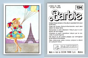 Barbie #134 Mattel 1989 Panini Sticker