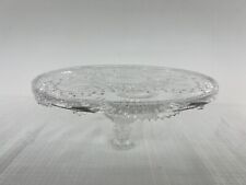 Vintage Crystal Hofbauer Footed Cake Plate 12 The Byrdes Collection