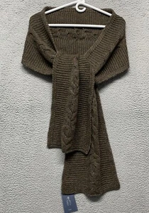 NEU Universal Threads länglicher Winterschal meliert braun Einheitsgröße 88" lang Neu mit Etikett - Bild 1 von 8