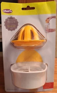 Chef'n Pickle + Preserve Lemon-Aid Citrus Spiralizer & Reamer Fits Widemouth Mas - Picture 1 of 2