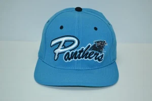 VTG 90's Carolina Panthers Starter Hat Cap Vintage Stretch StarFit SZ 7-7 3/4 - Picture 1 of 12