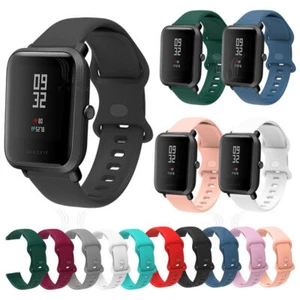 For Huami Amazfit GTR 2 3 Pro GTS 2e 3 Bip Soft Silicone Sport Wrist band Strap - Picture 1 of 42